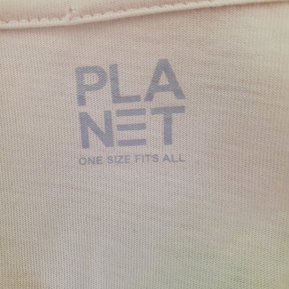 Planet Laura G Boxy Pima Cotton Pink Tee Top Tunic Tshirt Oversized Jersey Sz OS - Picture 5 of 6